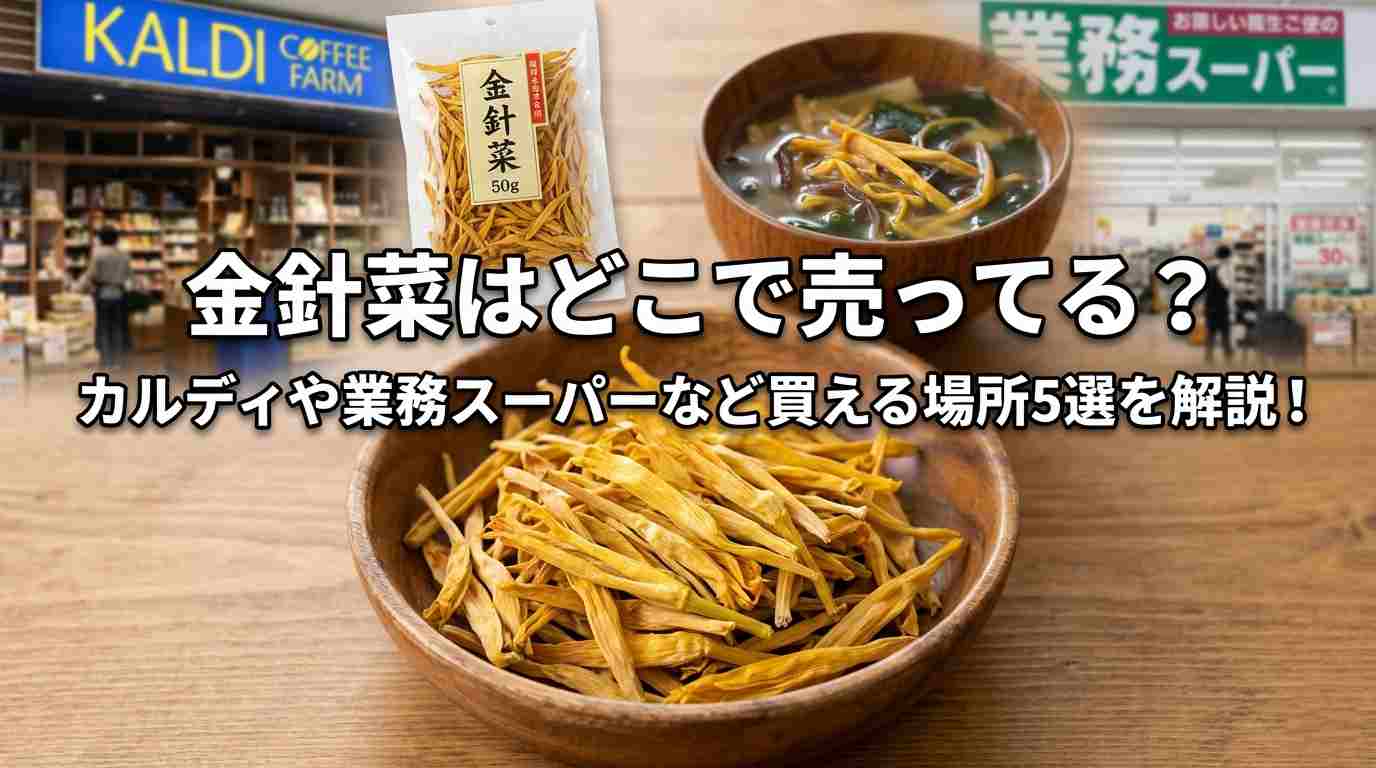 金針菜はどこで売ってる？カルディや業務スーパーなど買える場所5選を解説!