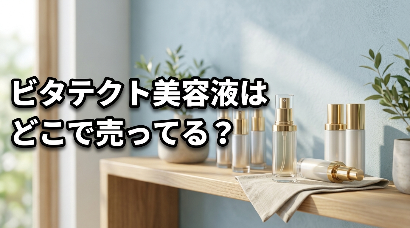 ビタテクト美容液はどこで売ってる？市販の販売店と最安値の通販4選を比較